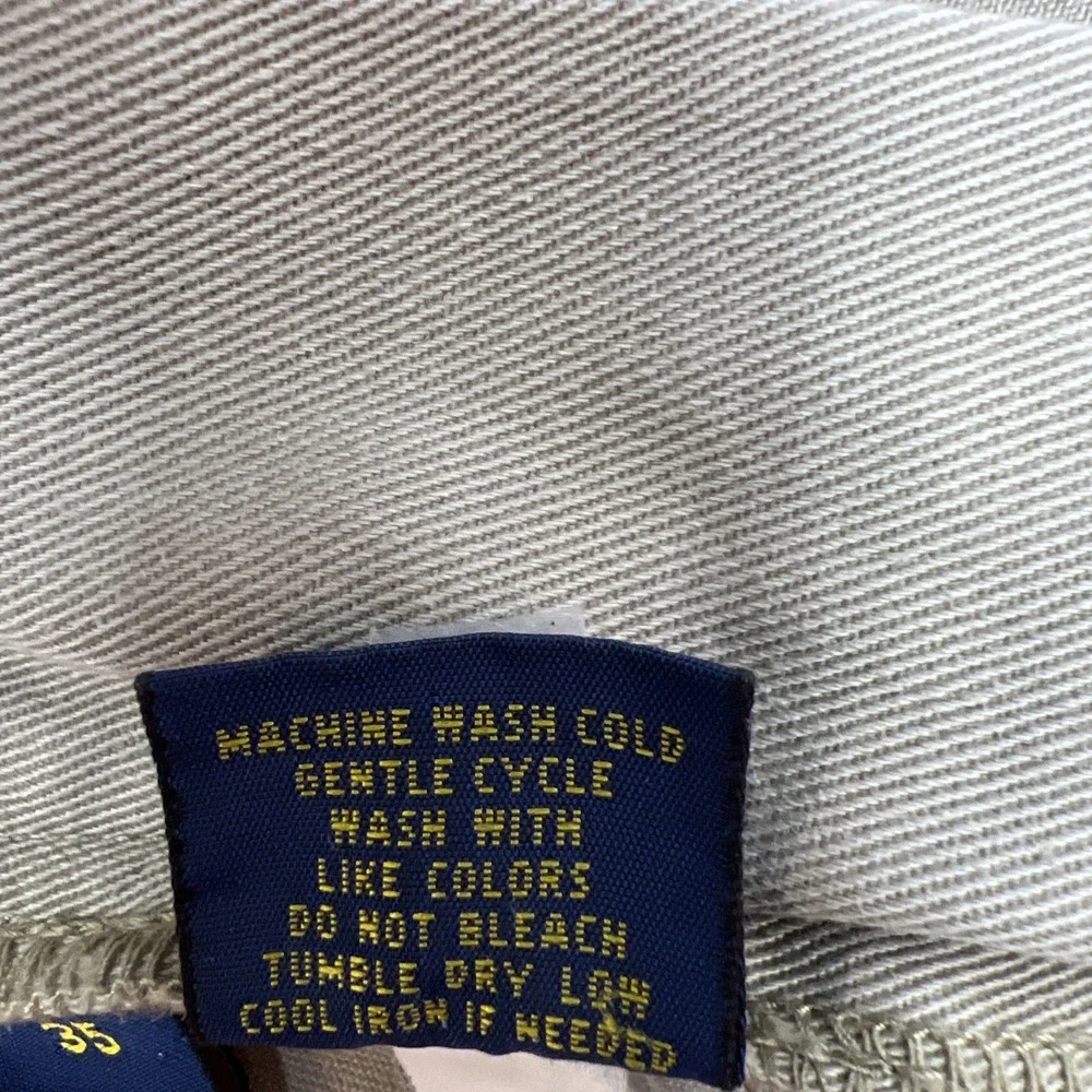 Polo‎ Ralph Lauren Classic Fit Khaki 100% Cotton Short Preppy Golf Size 36
